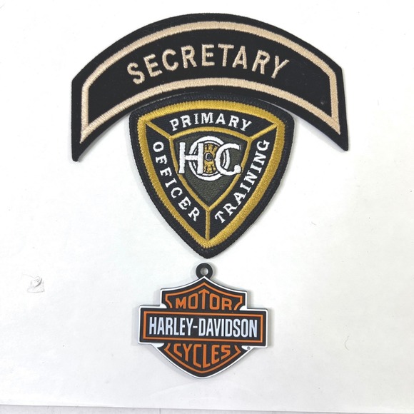 Harley-Davidson Other - Harley Davidson HOG Secretary & Officer Training Patches Bar Shield Emblem Lot 3